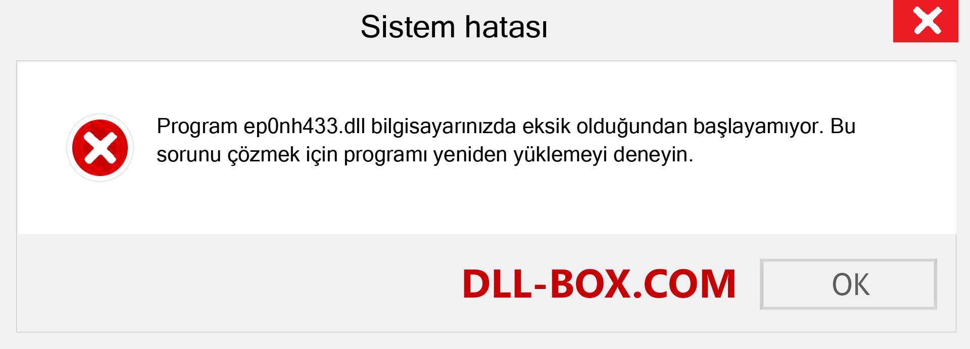 ep0nh433.dll dosyası eksik mi? Windows 7, 8, 10 için İndirin - Windows'ta ep0nh433 dll Eksik Hatasını Düzeltin, fotoğraflar, resimler